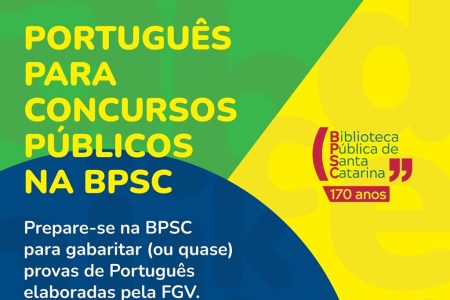 Biblioteca Pública de SC oferece oficina de Língua Portuguesa para concursos