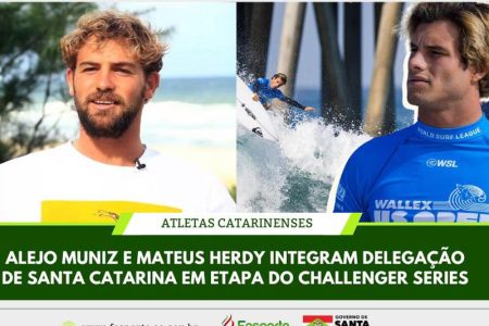 Surfistas catarinenses estão na disputa do Challenger Series na Califórnia