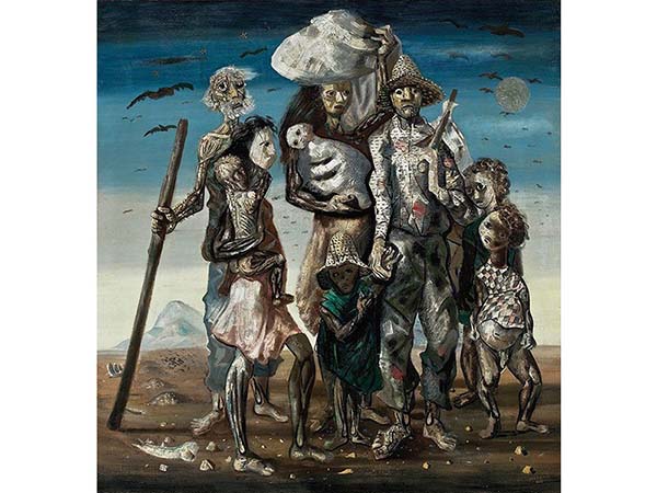 "Os retirantes" - Cândido Portinari - 1944 - Óleo sobre tela 1,80x1,90 - 1944- acervo Museu de Arte de São Paulo.