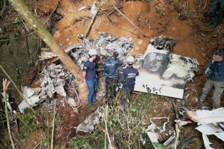 Polícia Científica de SC conclui Laudo Pericial de acidente aéreo ocorrido entre Garuva e Itapoá