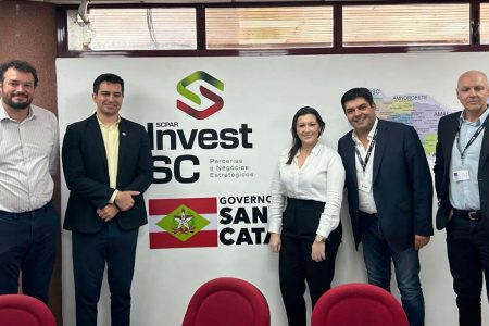 Empresa suíça S3+, Sapiens Parque e InvestSC se reúnem para tratar de nova unidade em Santa Catarina