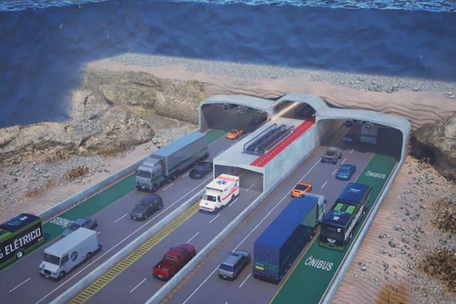 Túnel subaquático Itajaí-Navegantes santa catarina