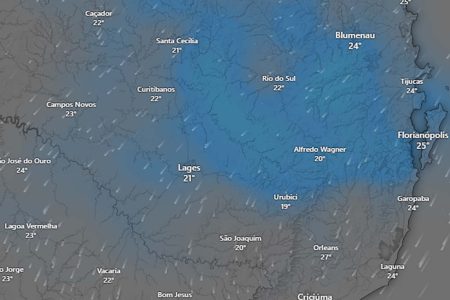 Defesa Civil: Veja a previsão do tempo para Santa Catarina até este sábado (9)