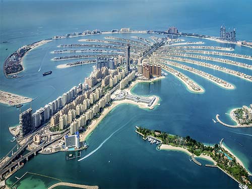 "Palm Islandas" - Dubai- Fonte: Shutterstock/Delpixel.