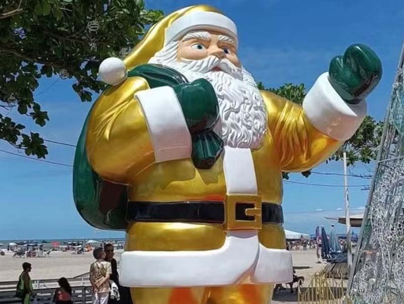 papai noel balneario camboriu verde e amarelo hojesc
