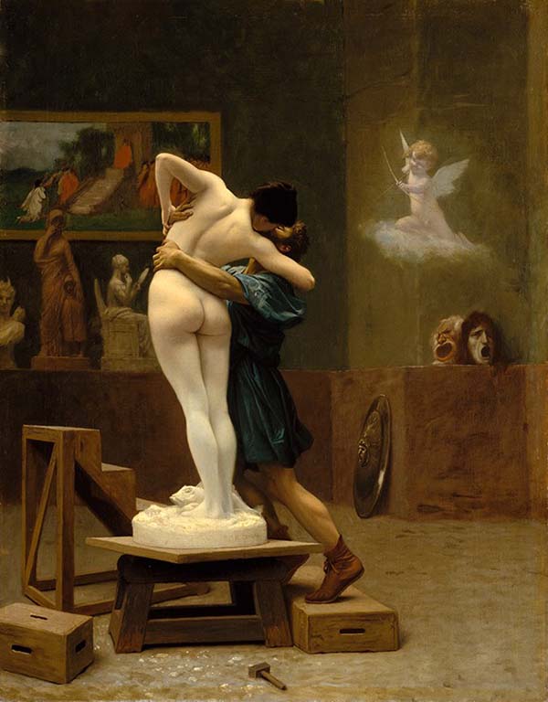 "Pigmalião e Galatéia" - Jean-Léon Gérôme - (1824-1904) - Museu Metropolitano deArte - Nova Iorque.