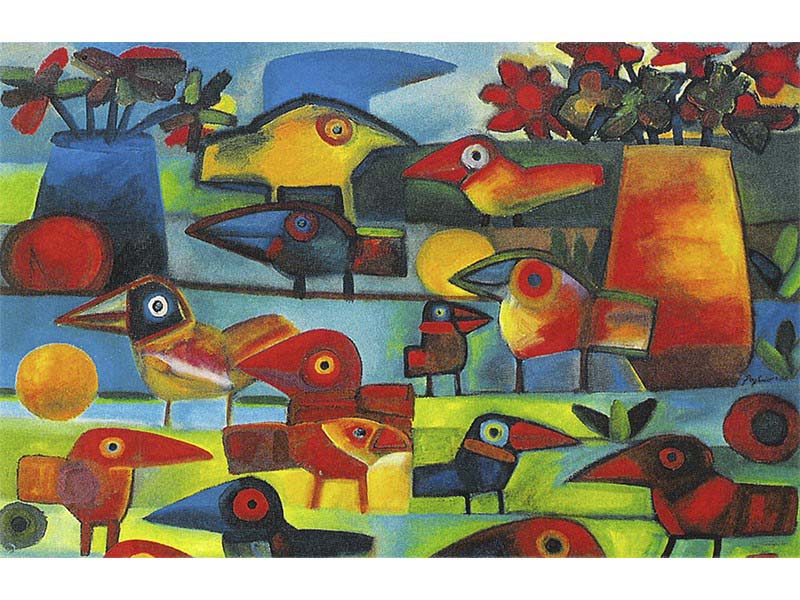 "Sem título" - Rogério Dias"- acrílica sobre tela - 80x50cm - (anterior a 2009).