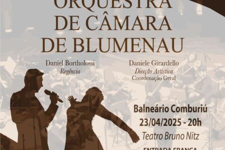 Baln. Camboriú: Orquestra de Câmara de Blumenau apresenta ‘Gala Lírica: Música e Emoções’