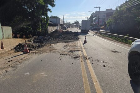 Ilhota: Trânsito no KM 12 da SC-412 será fechado para obra durante o feriado