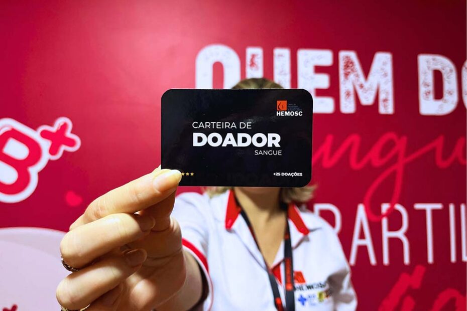 carteirinha nova hemosc doador sangue