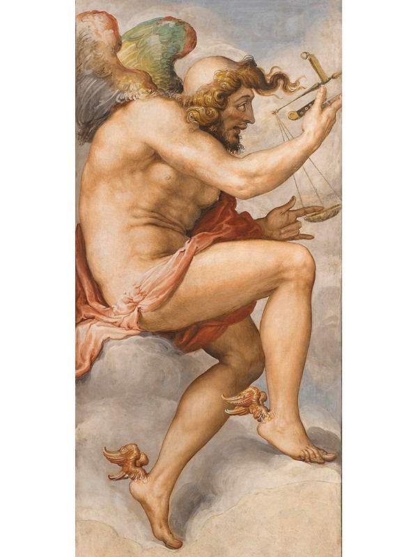 "Tempo de decisão" - Francescoi de Rossi (1510-1563) - afresco, 1544 - Palazzo Vecchio - Florença.