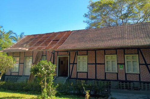 Museu Fritz Müller, em Blumenau, recebe manutenção na cobertura