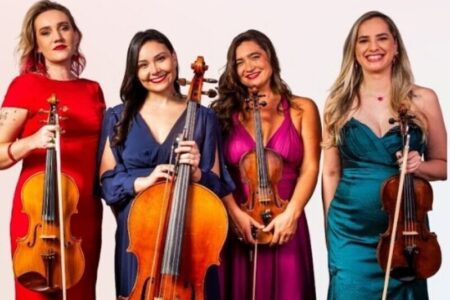 Quarteto Catarinas apresenta projeto ‘Do clássico ao popular – Mulheres da música’ no Cinema do CIC