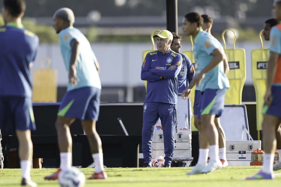 brasil ancelotti cbf treino hojesc