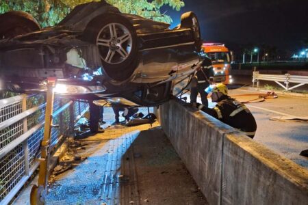 Florianópolis: motorista morre após capotamento na SC-401 nesta terça (10)