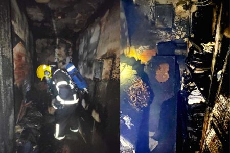 Incêndio em edifício no Centro de Florianópolis é controlado pelos bombeiros