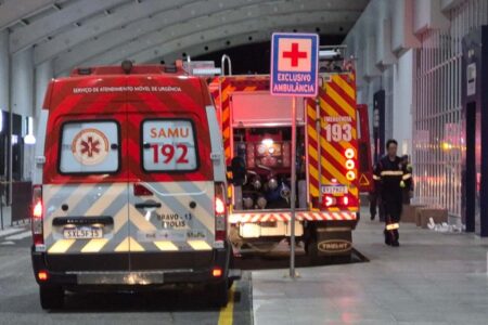 Incêndio atinge Multi Hospital de Florianópolis e 11 pessoas são atendidas com intoxicação