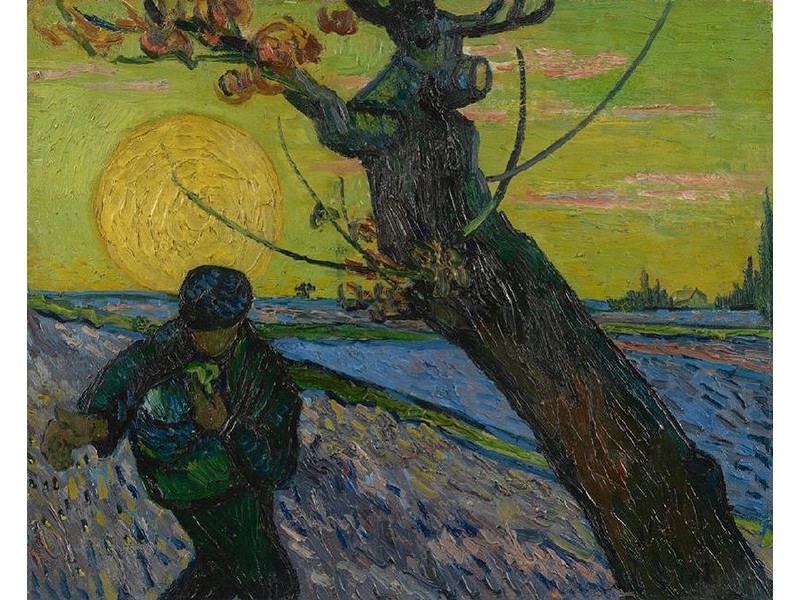 "O semeador" - Vincent van Gogh - 1888- Arles - óleo sobre tela medindo 32,5x40,3cm -  créditos: Van Gogh Museu, Amsterdam (Vincent van Gogh Foundation).