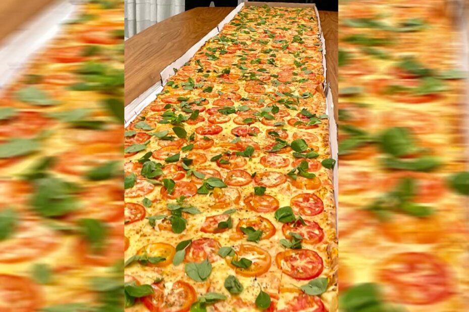 maior pizza linear do brasil balneario camboriu