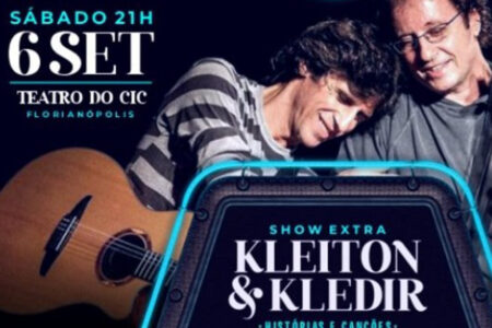 Kleiton & Kledir cantam sucessos em apresentações acústicas no Teatro Ademir Rosa
