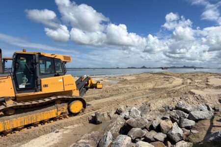 Praia do Pontal do Norte em Itapoá ganha novo formato com alargamento da orla