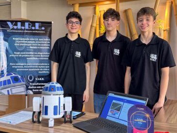 Estudantes de Jaraguá do Sul criam robô que detecta problemas relacionados à saúde mental de trabalhadores