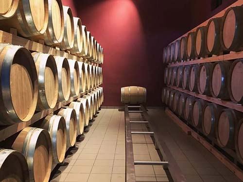 Barris da Carvalho guardam os vinhos da Bodega Luz Divina Amigo