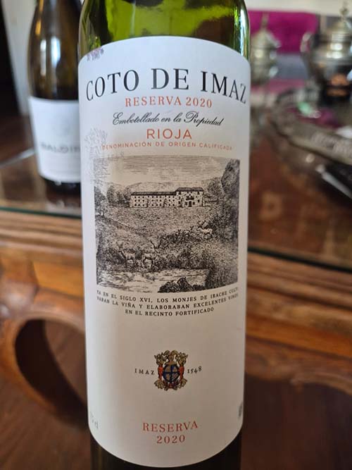 coto de imaz vinho
