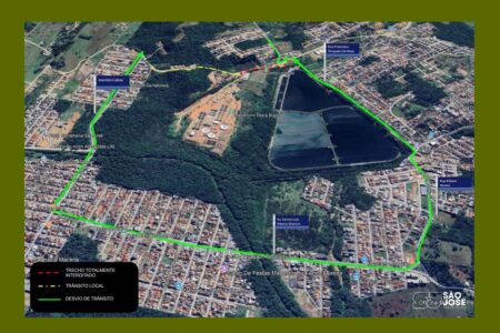 Obras de emissário de esgoto exigem interdição de trânsito em São José