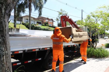 Coleta de volumosos em Balneário Camboriú ultrapassa 48 mil atendimentos