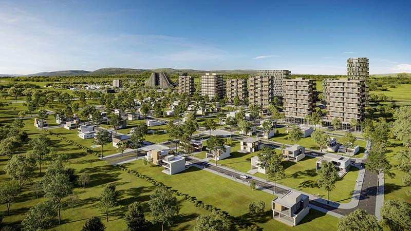 Bairro planejado em Porto Belo terá mais de 1,4 milhão de metros quadrados. (Foto: Divulgação/Vokkan)
