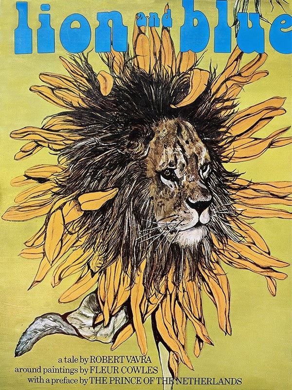 "Leão e Azul"- Robert Vavra (texto) e Fleur Cowles (ilustração) - 1974 - Editora William Morrow & Co.- ISBN 13:987-0688611644 - todos os direitos reservados.