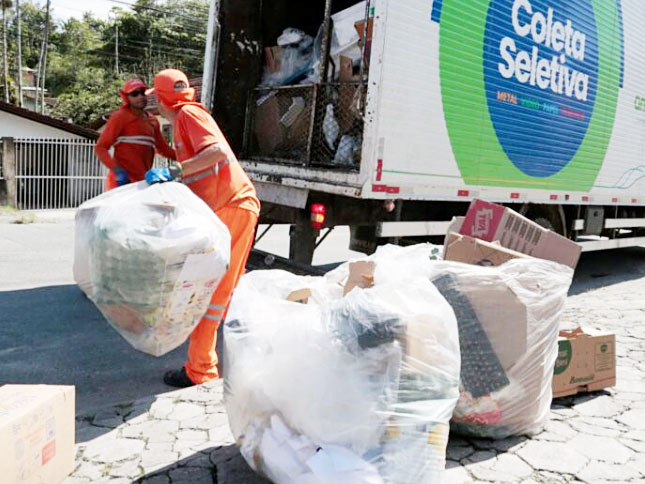 lixo reciclavel joinville sc