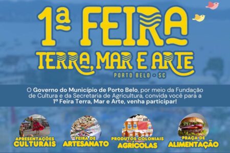 Porto Belo realiza 1ª Feira Terra, Mar e Arte no dia 25 de abril