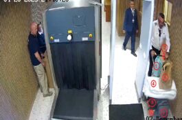 Imagem da câmera de segurança do Aeroporto de Catarina