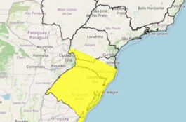clima SC e RS geada frente fria