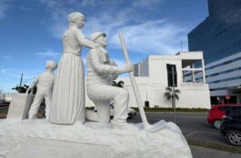 monumento LArrivo itajai