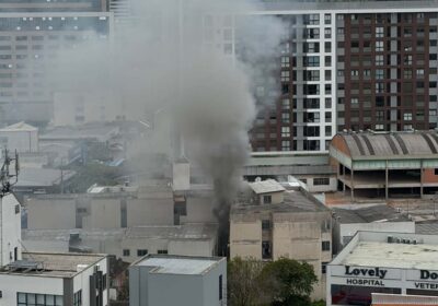 Moradores se refugiam em telhado de prédio após incêndio em Florianópolis; assista o vídeo