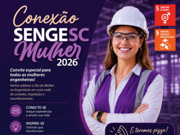 Conexão Senge-SC Mulher une engenharia, networking e noite de pizza em Florianópolis