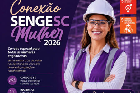 Conexão Senge-SC Mulher une engenharia, networking e noite de pizza em Florianópolis