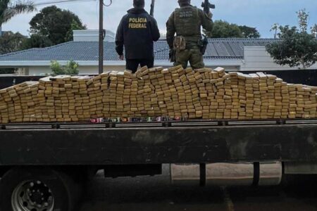 PF apreende 5,5 toneladas de ‘maconha de plástico’ na fronteira da Argentina e muito próximo de cidade catarinense; veja fotos