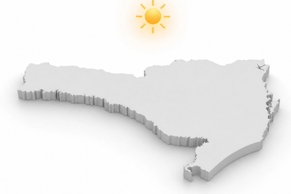 mapa santa catarina sol