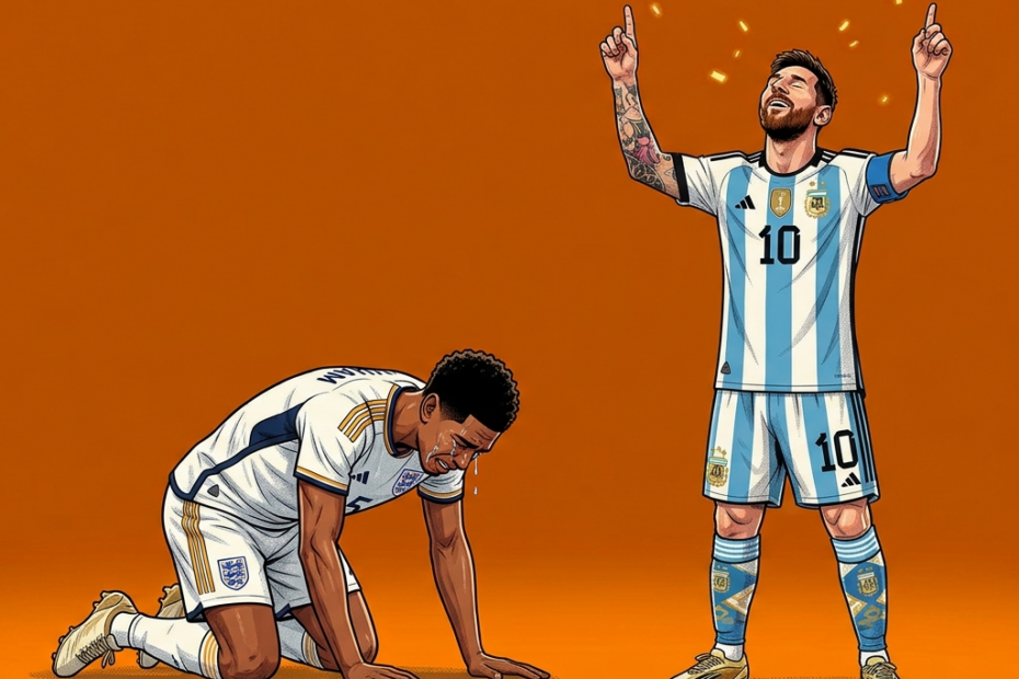Bellingham Messi inglaterra argentina copa do mundo nova